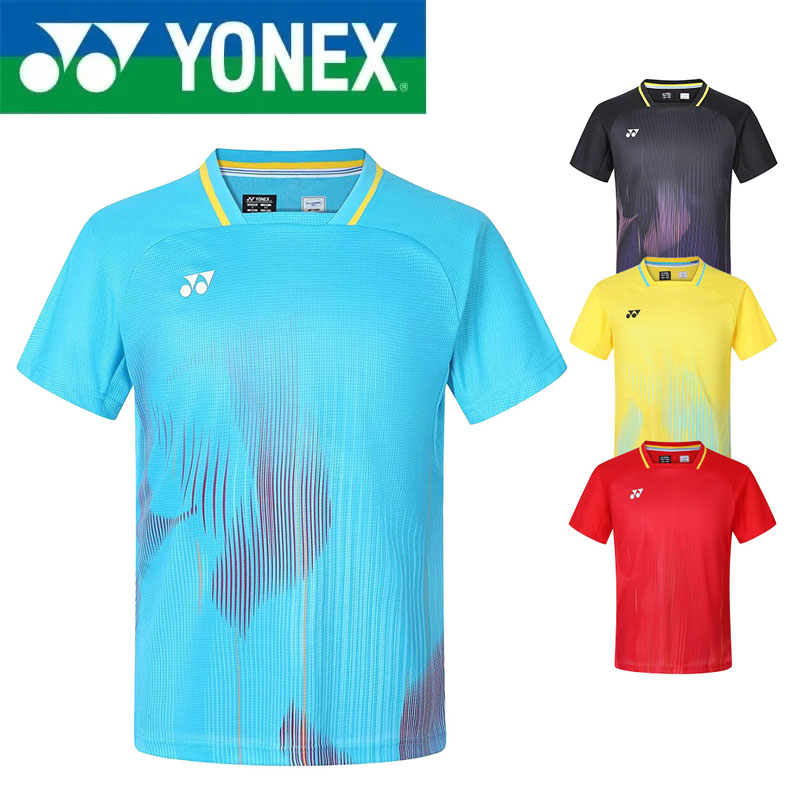 Badminton Yonex Original - YONEX Badminton-Anzug Kurzarm Unisex Schnelltrocknender Sport-Trainingsanzug,