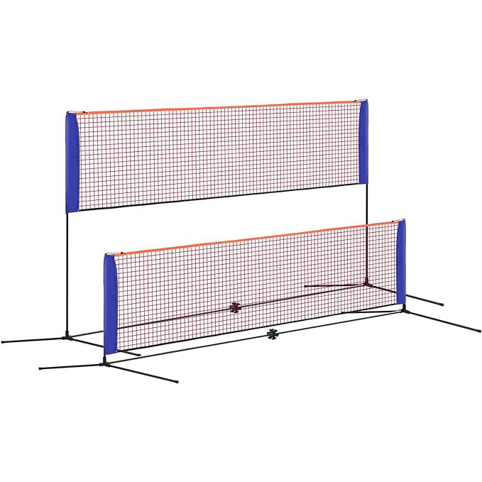 Badminton Net - Tragbares Badmintonnetz, kleine Größe, 4,1 m