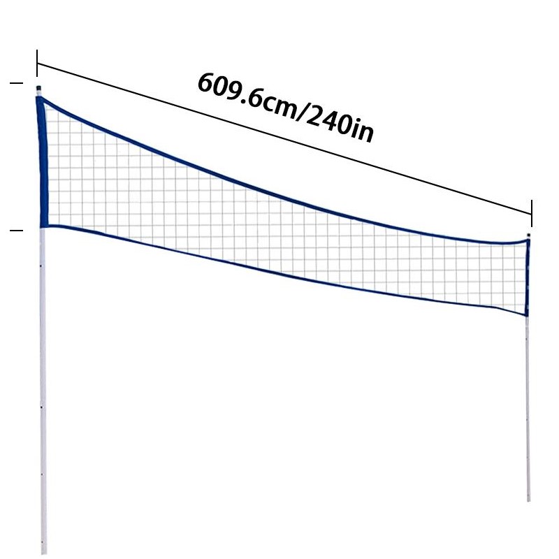Badminton Net - Tragbares Badminton-Netz, professionelles Volleyball-Netz mit Tragetasche,