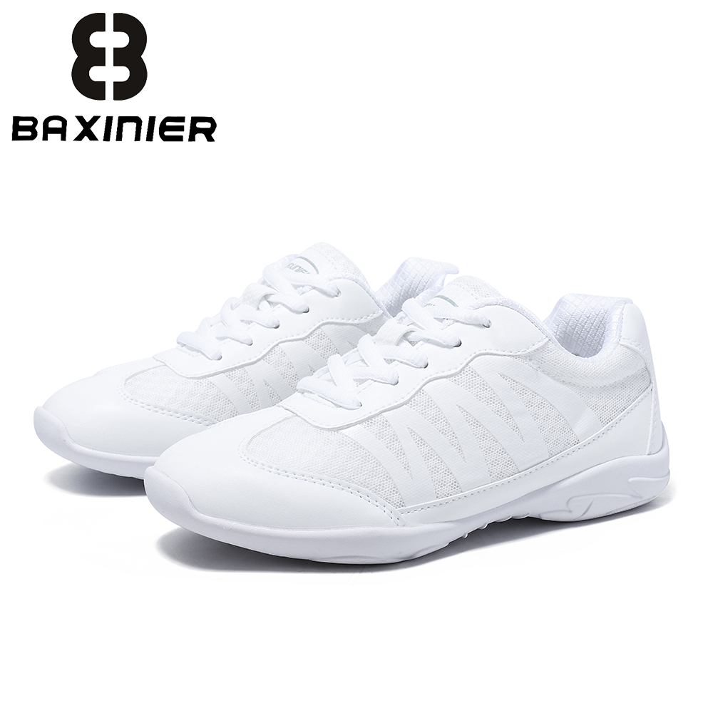 Badminton Grip - BAXINIER Mädchen Weiße Cheer-Sportschuhe Leichte Jugend-Tanz-Tennis-Trainings-Performance-Sneaker