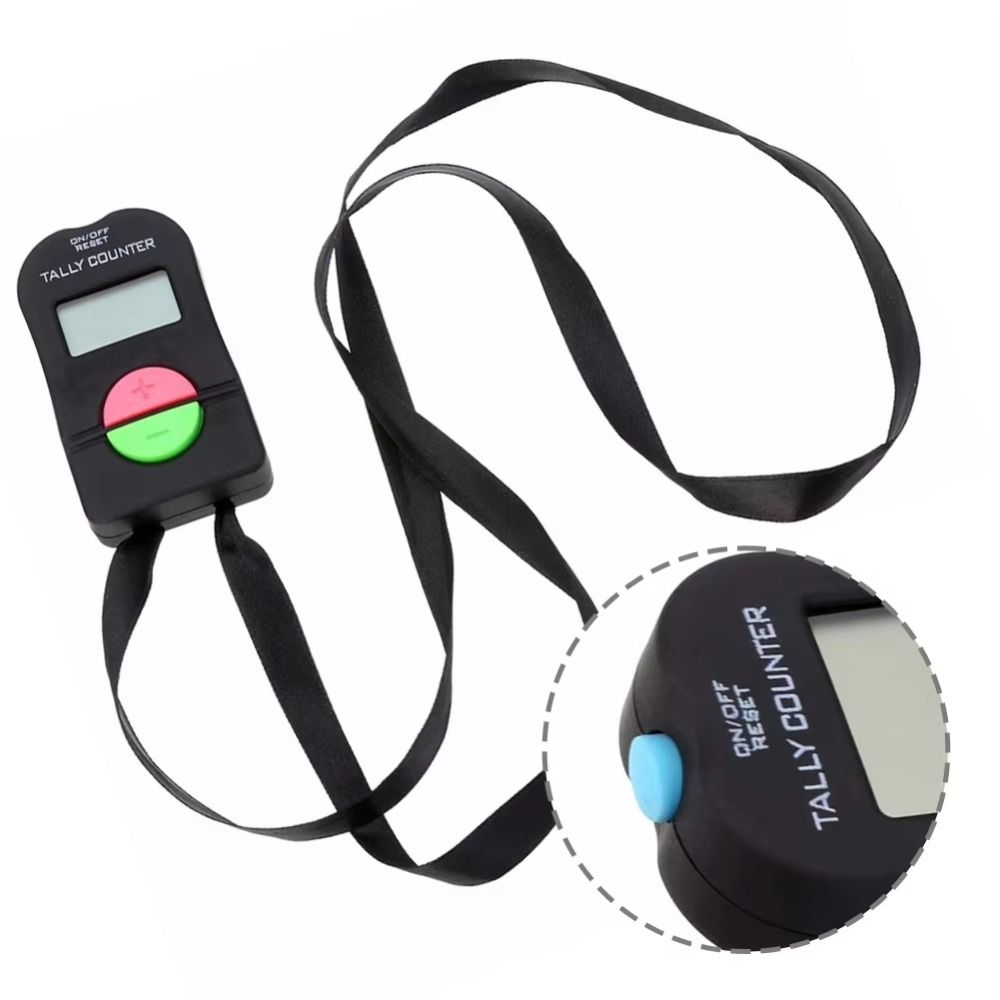 Badminton Counter - LCD-Display Digitaler Zähler Manuelle Bedienung 0-9999