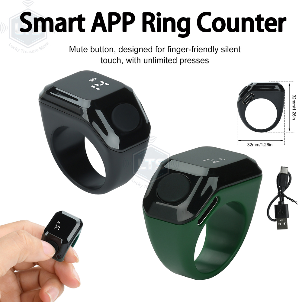 Badminton Counter - Tragbarer Digitaler Zählring mit Smart-App-Steuerung, Bluetooth-Zählring,