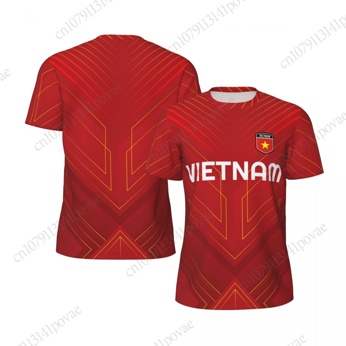 Badminton Vietnam - VIETNAM-Flaggen-T-Shirts für Herren und Damen, Netzbekleidung,