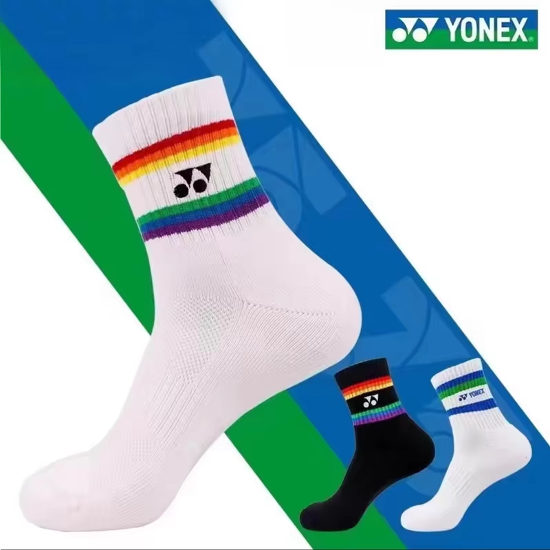 Badminton Yonex Original - YONEX Badminton-Socken, verdickte Sportsocken mit Frottee-Unterseite,