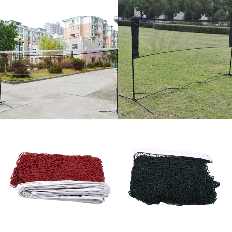 Badminton Net - Professionelles Standard-Badmintonnetz aus Nylon mit quadratischen