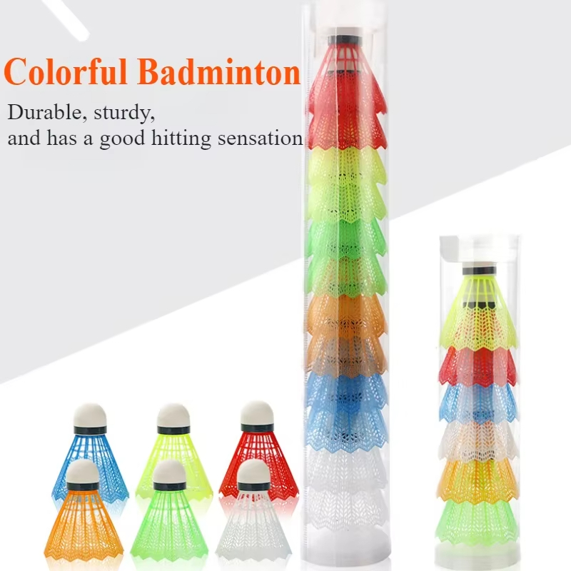 12 Stück bunte Badminton-Feder – Badminton Bwf Bewertung und Preis