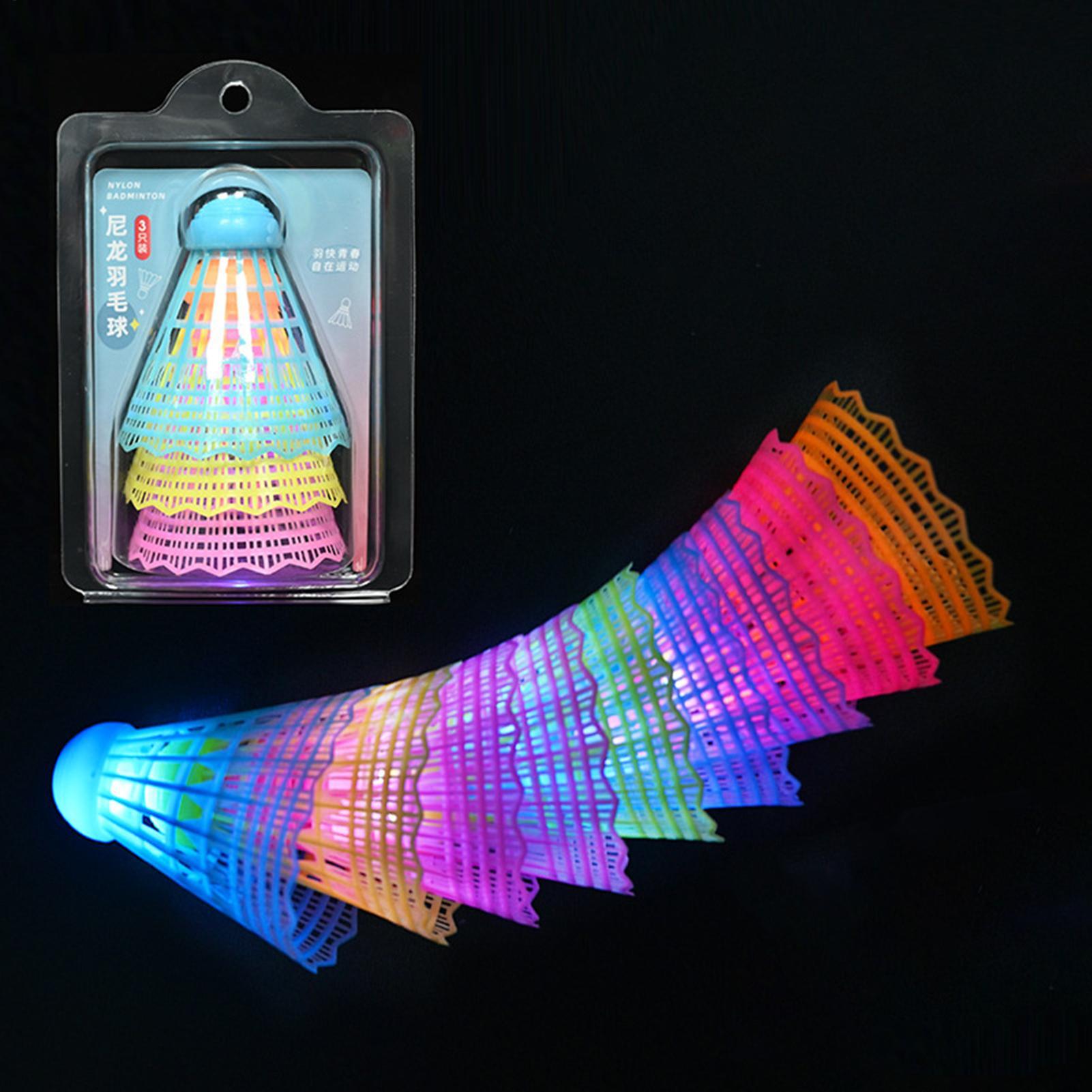 3 Stück LED-Badminton-Federbäl – Badminton Bwf Bewertung und Preis